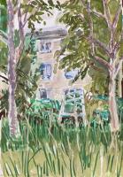 Wendelien Schönfeld - Gouache, 11 -- Wittenburg, gouache 2025, 24x18 cm></a></td> <td width=