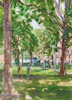 Wendelien Schönfeld - Gouache, 13 -- Oostenburg, 24x17 cm, gouache 2025></a></td> <td width=