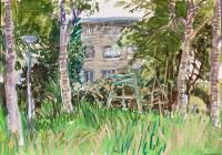 Wendelien Schönfeld - Gouache, 15 -- Wittenburg, gouache 2025, 18x24 cm></a></td> <td width=