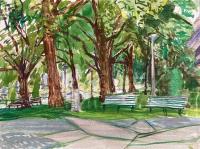 Wendelien Schönfeld - Gouache, 18 -- Kattenburg, gouache 2025, 18x24 cm></a></td> <td width=