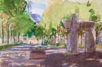 Wendelien Schönfeld - Gouache, 19 -- Wittenburg, gouache 2025, 18x24 cm></a></td> <td width=