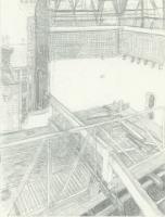 Wendelien Schönfeld - Tekeningen, Tekening afbraak-st-jacobstraat3 32x24 1997></a></td> <td width=